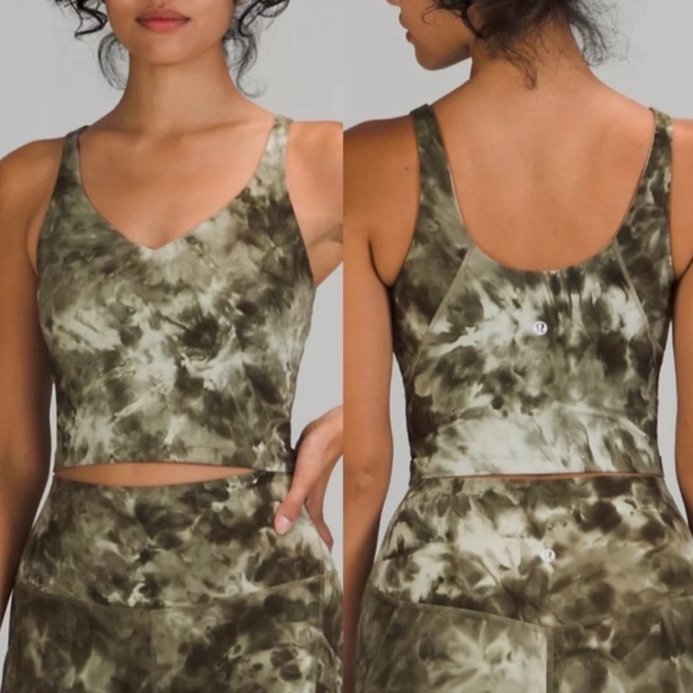 Lululemon Align Tank Top Green Tie Dye